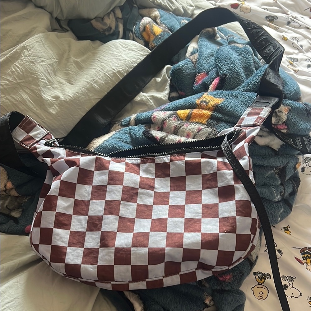 BAGGU Checkered Medium Shoulder Bag
